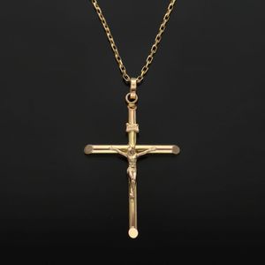 9ct Gold Cross Pendant and Chain