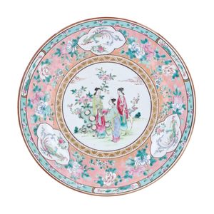 20th Century Chinese Famille Rose Charger