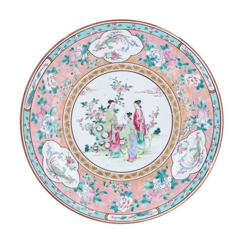 20th Century Chinese Famille Rose Charger image-1