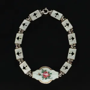 Georg Ruud Vermeil Silver and Enamel Panel Bracelet