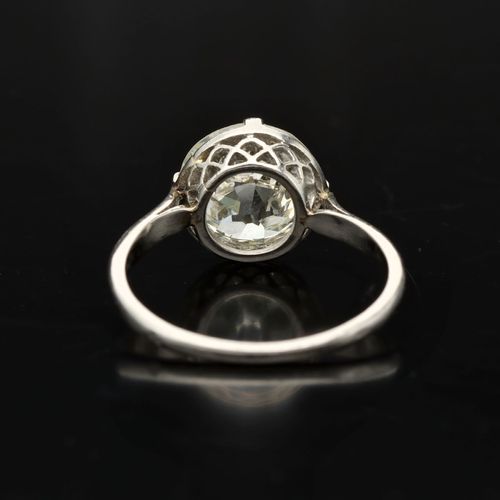 Art Deco 4ct European Cut Diamond Ring image-5