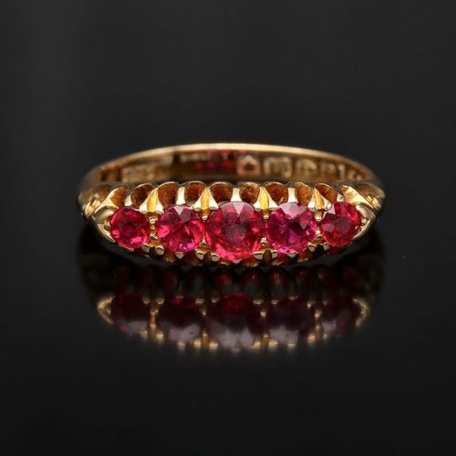 18ct Gold Ruby Ring image-2