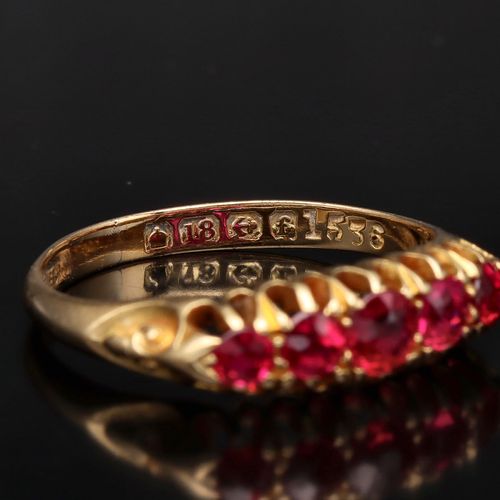 18ct Gold Ruby Ring image-4