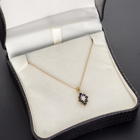 Sapphire and Diamond Pendant