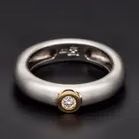 18ct Gold Diamond Millennium Ring.