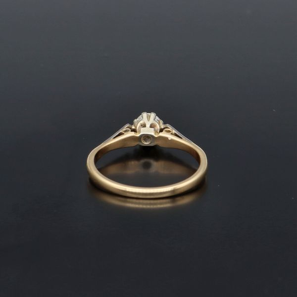 18K Gold 30PTS Diamond Solitaire Ring