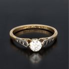 18K Gold 30PTS Diamond Solitaire Ring