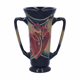 Moorcroft Bleeding Heart Handled Vase