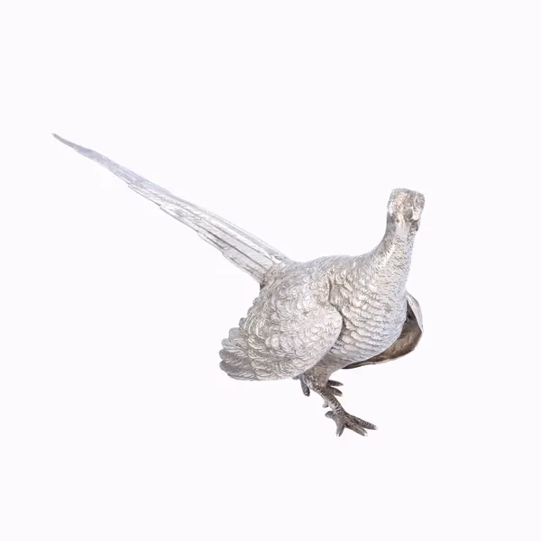 Mid 20th Century Silver Pheasant Figure