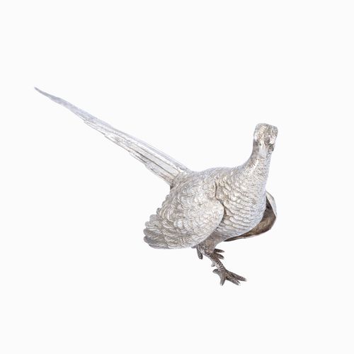 Mid 20th Century Silver Pheasant Figure image-5