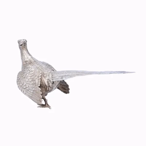Mid 20th Century Silver Pheasant Figure