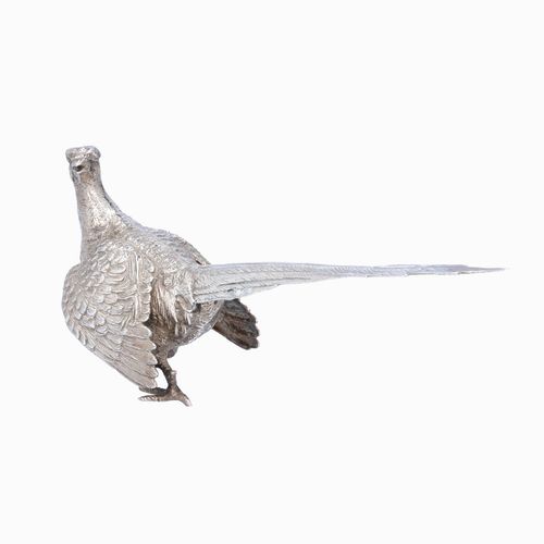 Mid 20th Century Silver Pheasant Figure image-4