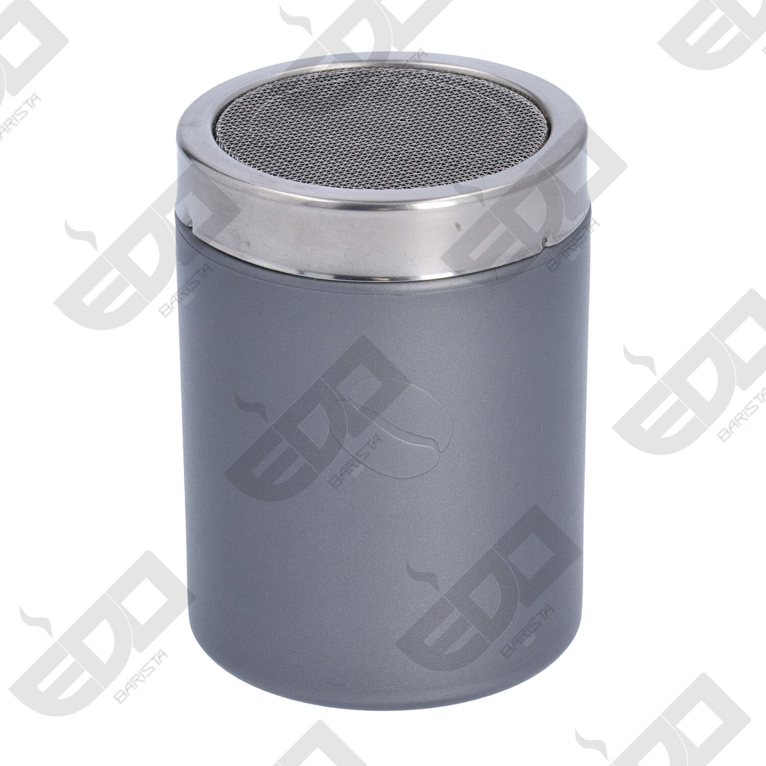 SILVER COCOA SHAKER WITH SMALL HOLES