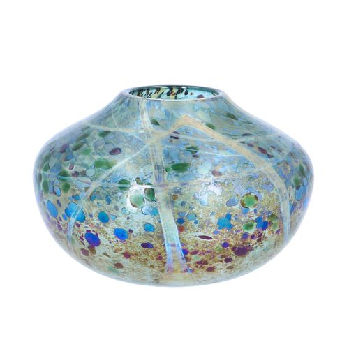Norman Stuart Clark Iridescent Art Glass Bowl image-2