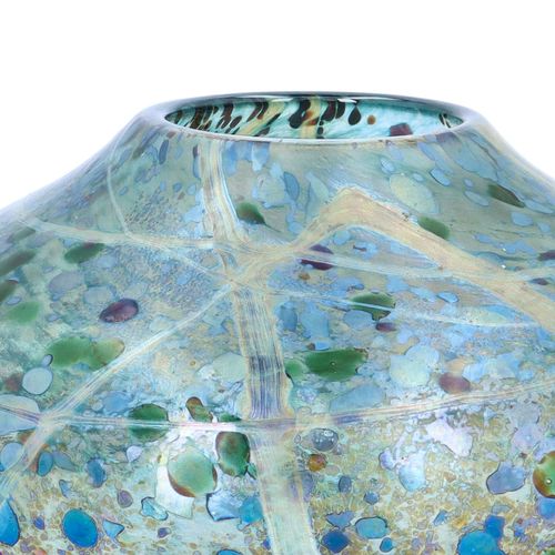 Norman Stuart Clark Iridescent Art Glass Bowl image-4