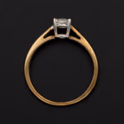 Gold 0.25ct Brilliant-Cut Diamond Ring