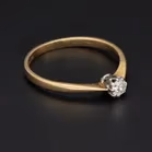 18ct Yellow Gold 1/4 Carat Solitaire Diamond Ring