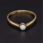 18ct Yellow Gold 1/4 Carat Solitaire Diamond Ring