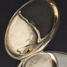 Omega Stainless Steel Open Face Pocket Watch