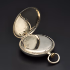 Omega Stainless Steel Open Face Pocket Watch