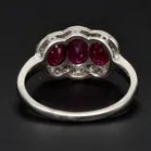 Platinum 1.55ct Ruby & 0.35ct Diamond Ring