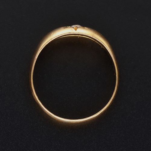 Heavy 22ct Gold Diamond Ring image-6