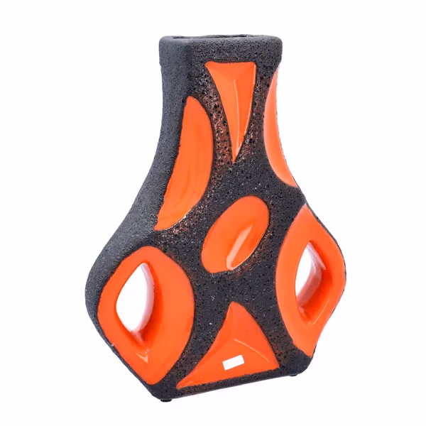 1970's Orange Roth Guitar Vase