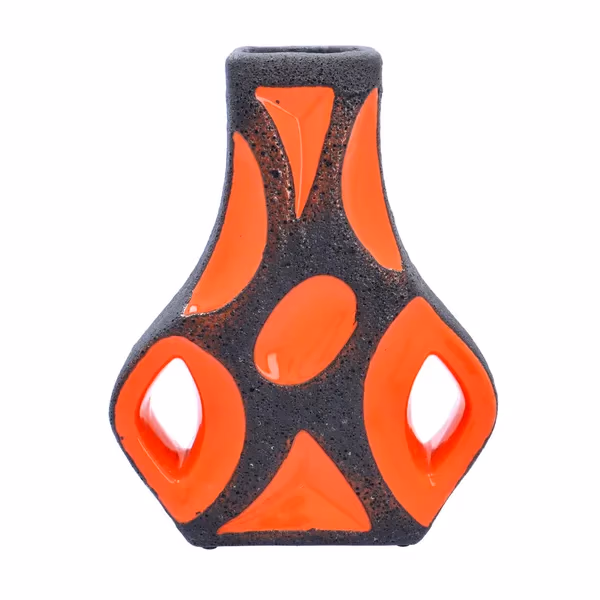1970's Orange Roth Guitar Vase