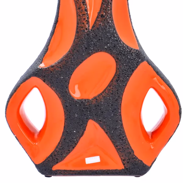 1970's Orange Roth Guitar Vase