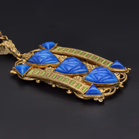 Rare Vintage Lapis Blue Neiger Necklace