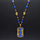 Rare Vintage Lapis Blue Neiger Necklace