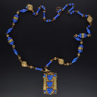 Rare Vintage Lapis Blue Neiger Necklace
