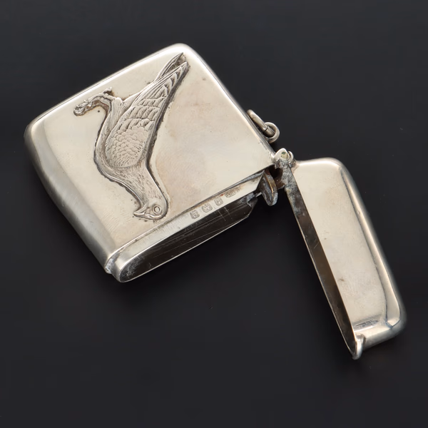 George V Silver Vesta Case