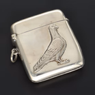 George V Silver Vesta Case