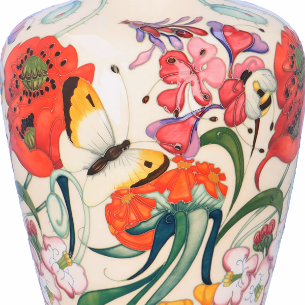 Moorcroft 'Family Through Flowers' Limited Edition Vase