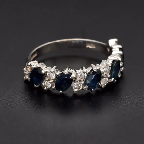 18ct Gold Sapphire and Diamond Ring