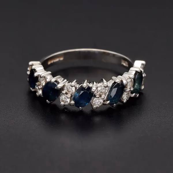 18ct Gold Sapphire and Diamond Ring