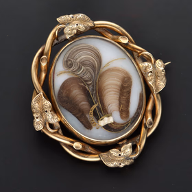 Victorian Prince of Wales Feather Hair Brooch