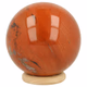 Rode jaspis bol 5cm nr1 - 360° presentation