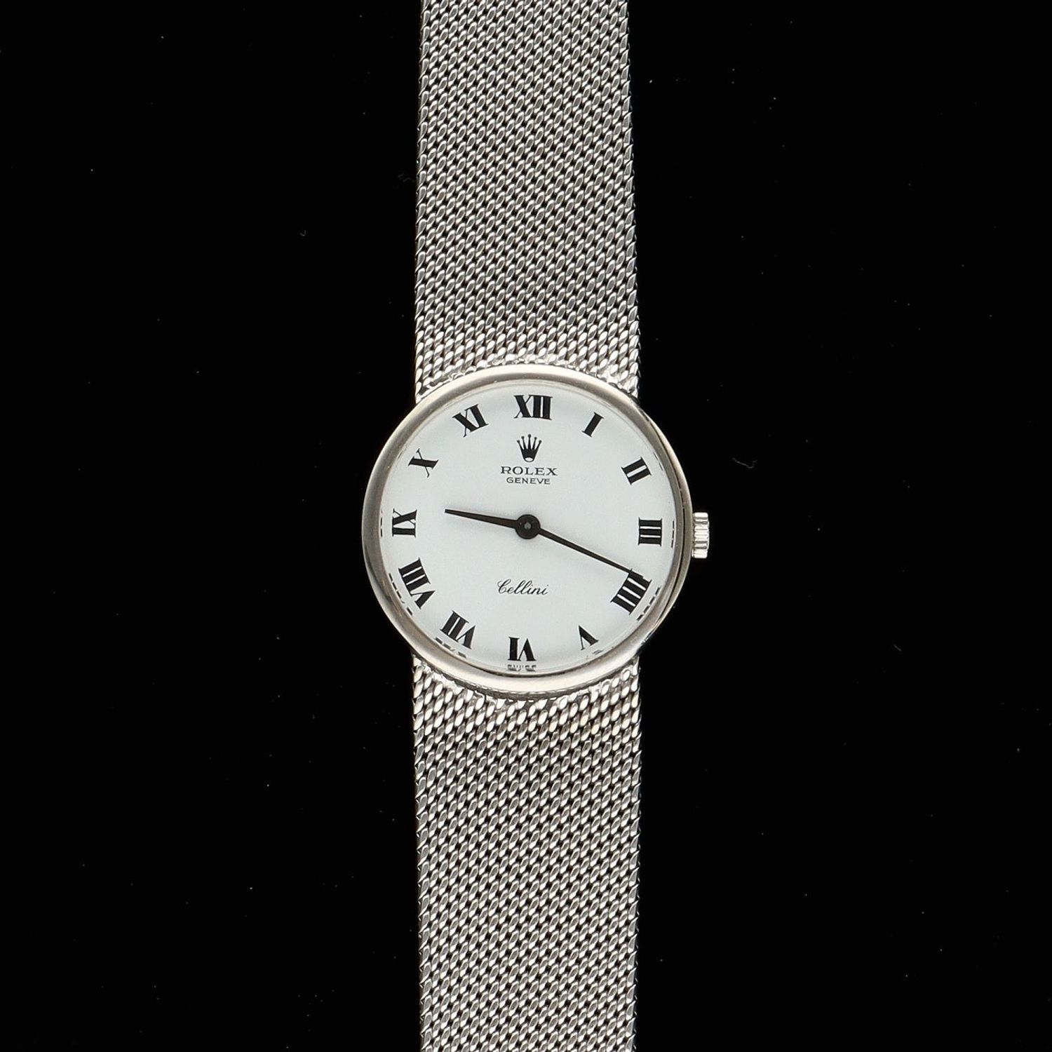 Rolex geneve cellini stainless on sale steel