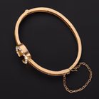 15ct Yellow Gold Horseshoe Bracelet
