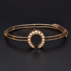 15ct Yellow Gold Horseshoe Bracelet