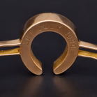 15ct Yellow Gold Horseshoe Bracelet