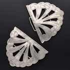 Danish 830 Silver Deco Nurses Belt Buckle by Bernhard Hertz