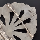 Danish 830 Silver Deco Nurses Belt Buckle by Bernhard Hertz