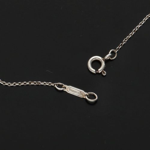 Tiffany and Co Silver Ribbon Pendant Necklace image-4