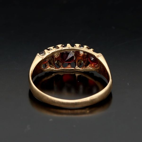 9ct Yellow Gold Ruby and Diamond Ring