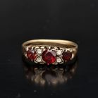 9ct Yellow Gold Ruby and Diamond Ring