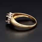 Gold Sapphire Diamond Ring