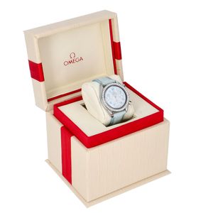 Omega Speedmaster 38mm Diamond Set Chronograph watch with box